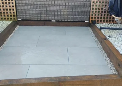 Garden patio paving by SG Landscaping