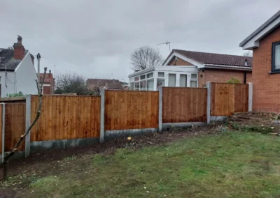Garden Wood and Concrete Fencing by SG Landscaping