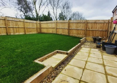 Garden Landscaping including turf lawn and fencing by SG Landscaping