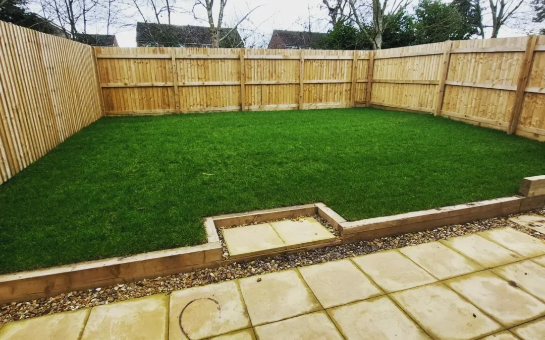 Garden Fencing and Turf Landscaping project by SG Landscaping