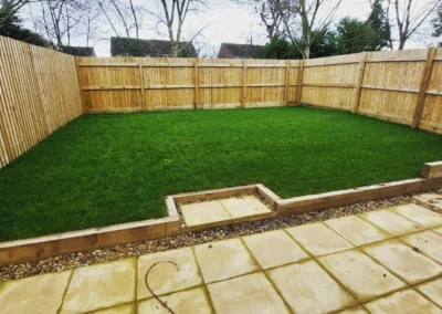Garden Fencing and Turf Landscaping project by SG Landscaping